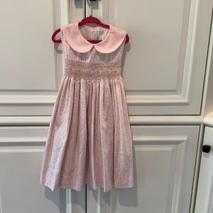 Girls smocked dress.